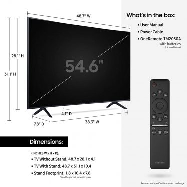 تلویزیون سامسونگ۵۵ اینچ منحنی مدل ۵۵TU8300